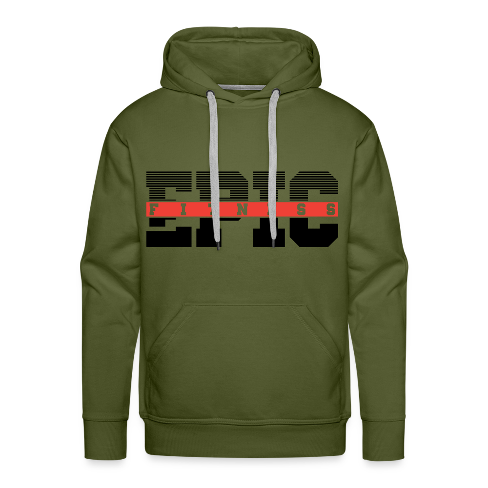 Epic Fitness Men's Premium Hoodie - olive green