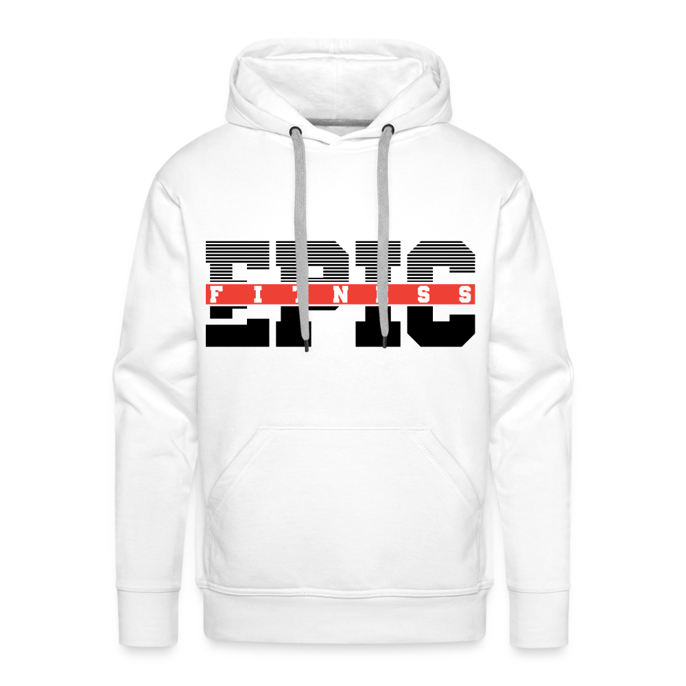 Epic Fitness Men's Premium Hoodie - white