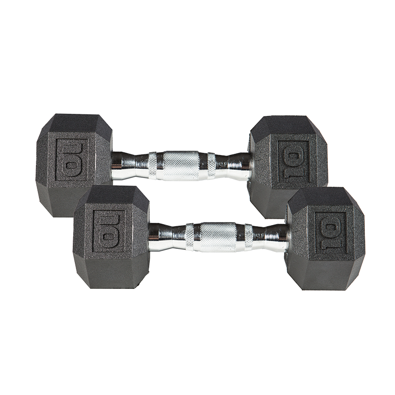 YORK PVC Hex Dumbbells, Sold As Pairs
