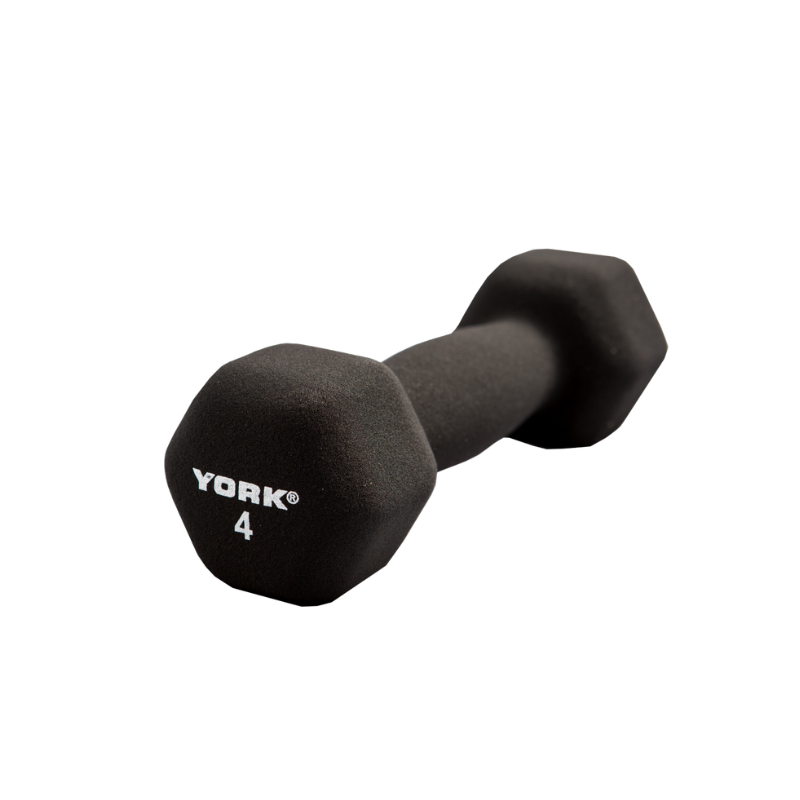 YORK Neoprene Hexagon Dumbbells, Sold Individually