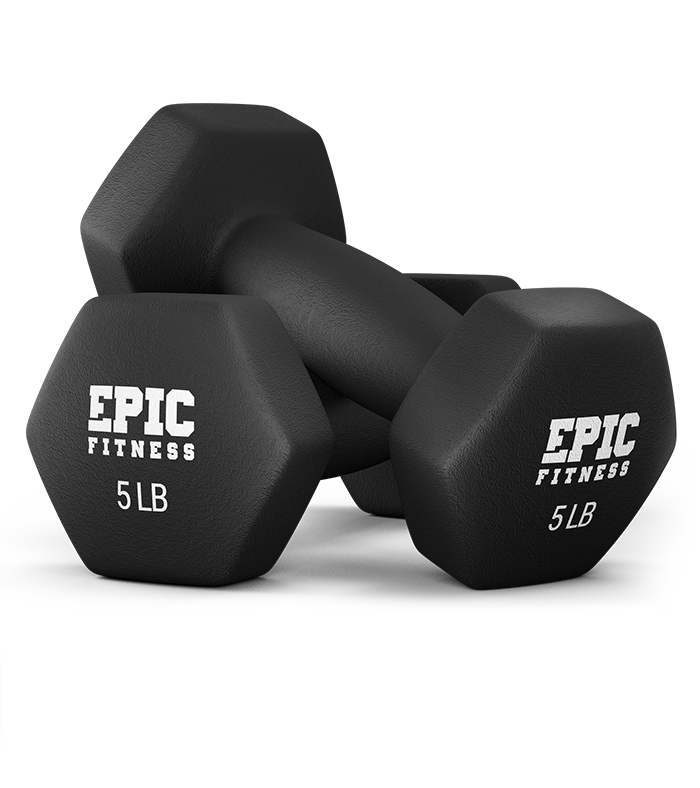 Neoprene is a durable, soft-yet-firm coating that is utterly perfect as a seamless dumbbell coating. Forget the rough knurling on traditional dumbbell grips, the entire dumbbell is covered is a firm, textured, neoprene that is naturally grippy