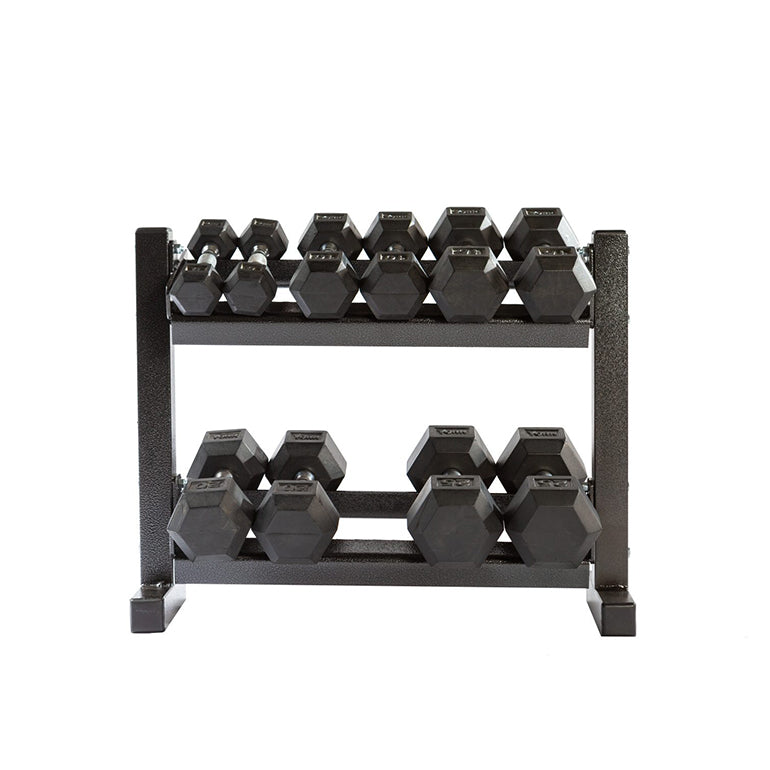 YORK Compact 2 Tier Dumbbell Rack – Epic Fitness