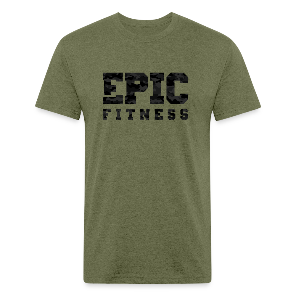 Epic Fitness Men's Cloak Black-Out T-Shirt - heather military green