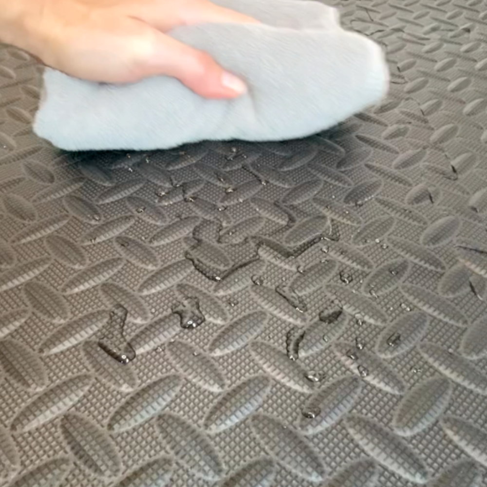 Anti-Fatigue Gray Floor Mats, 4 Count