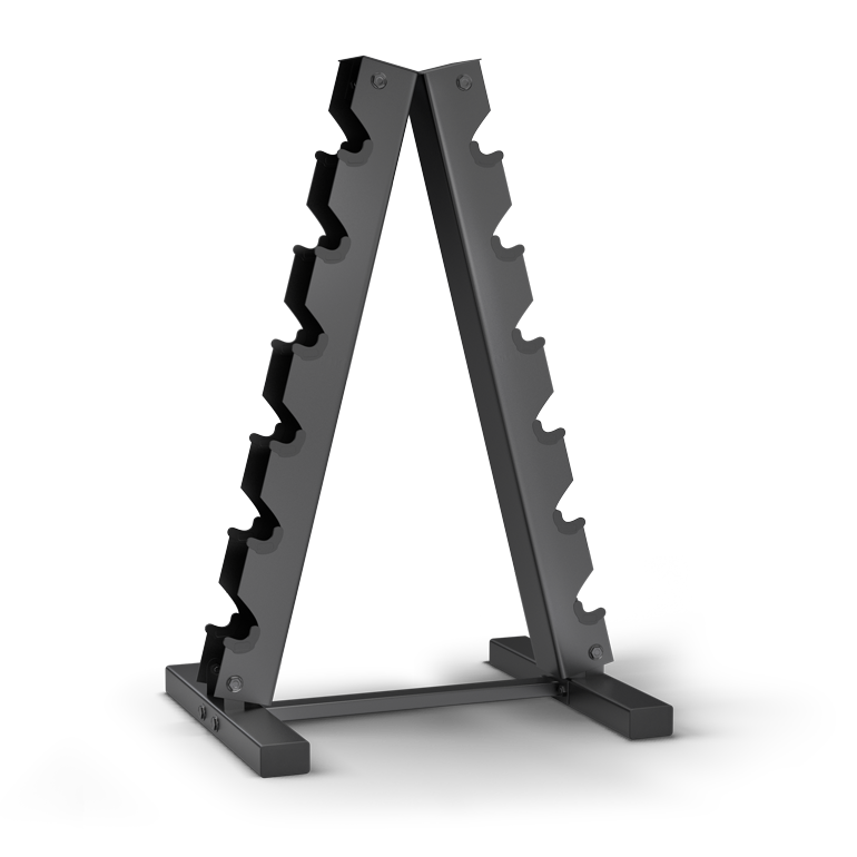 
                  
                    210-Pound Hex Dumbbell Set with A-Frame Rack
                  
                