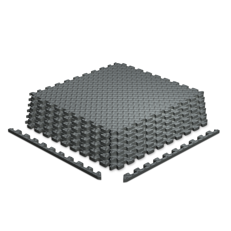 Foam Gym Flooring Mat Interlocking Tiles (Pack of 6)