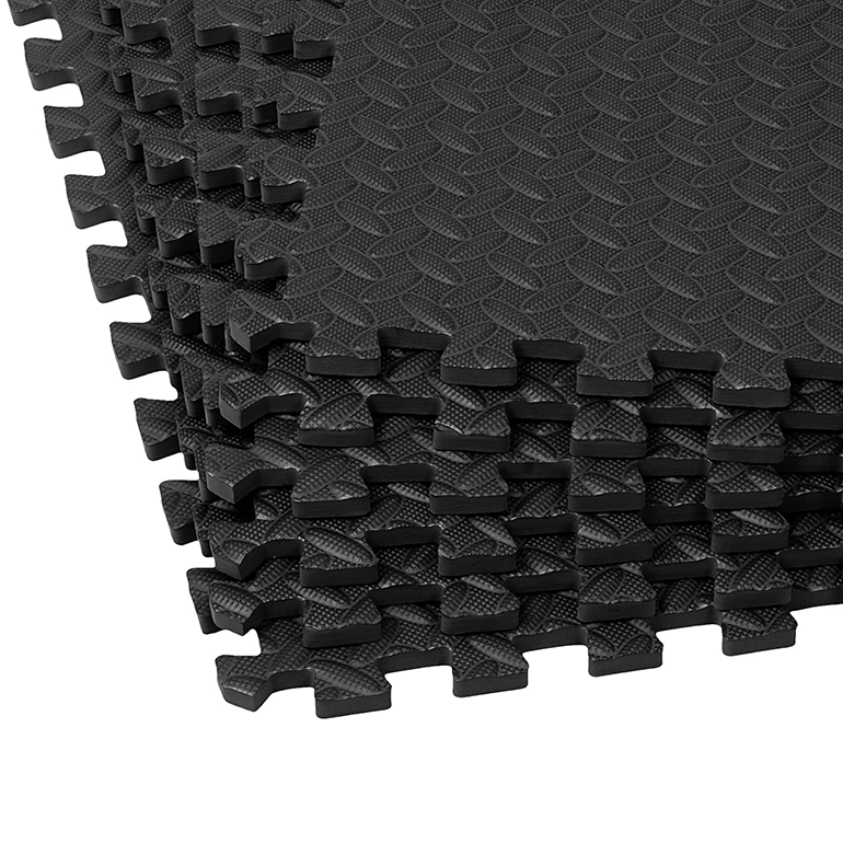 Dark Wood Heavy-Duty Interlocking Foam Mat 6 Pack - (24 Sqft)