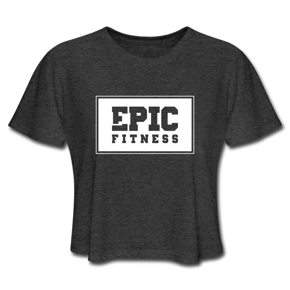 Epic Fitness Cropped Tee - deep heather