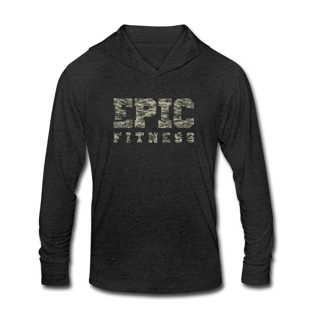 Epic Fitness Unisex Digi Cloak Ultra Lightweight Hoodie - heather black