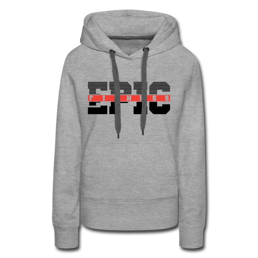 Epic Fitness Women’s Premium Hoodie - heather gray