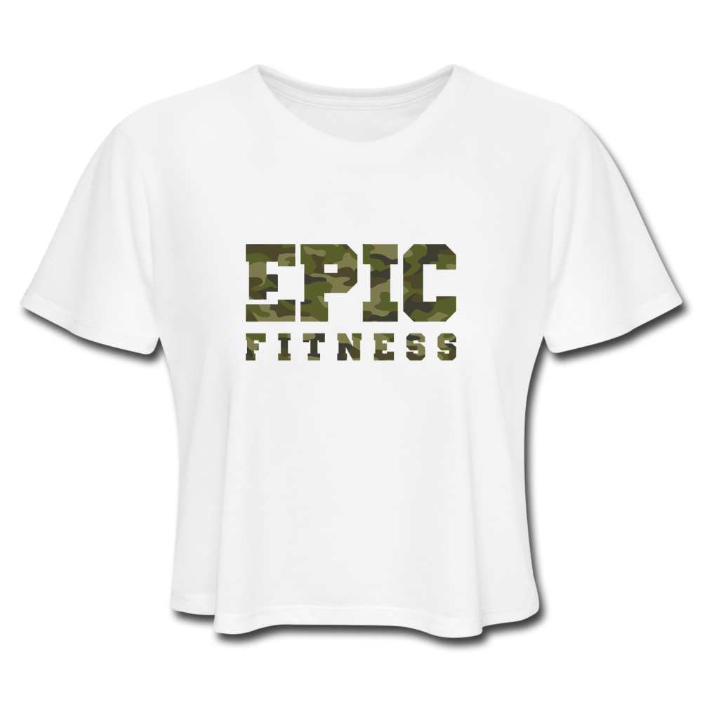 
                  
                    Epic Fitness Cloak Cropped Tee - white
                  
                