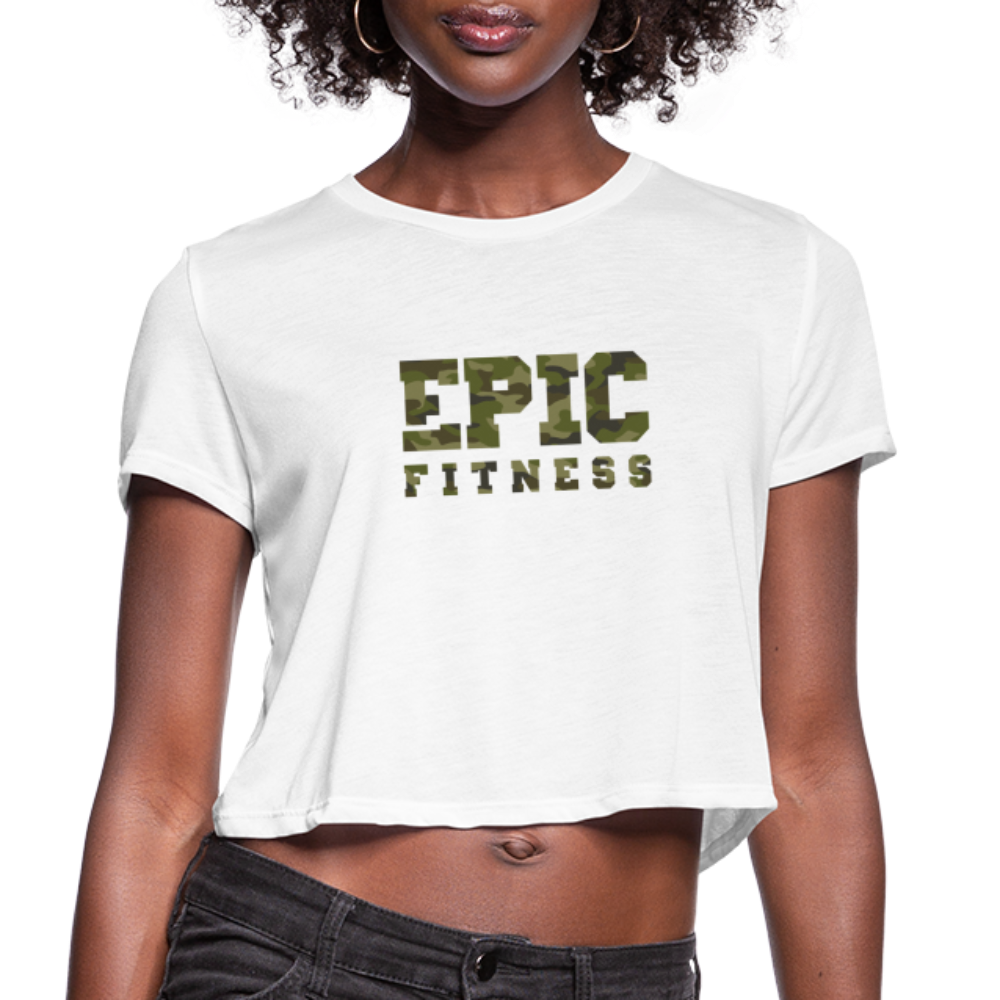 
                  
                    Epic Fitness Cloak Cropped Tee - white
                  
                