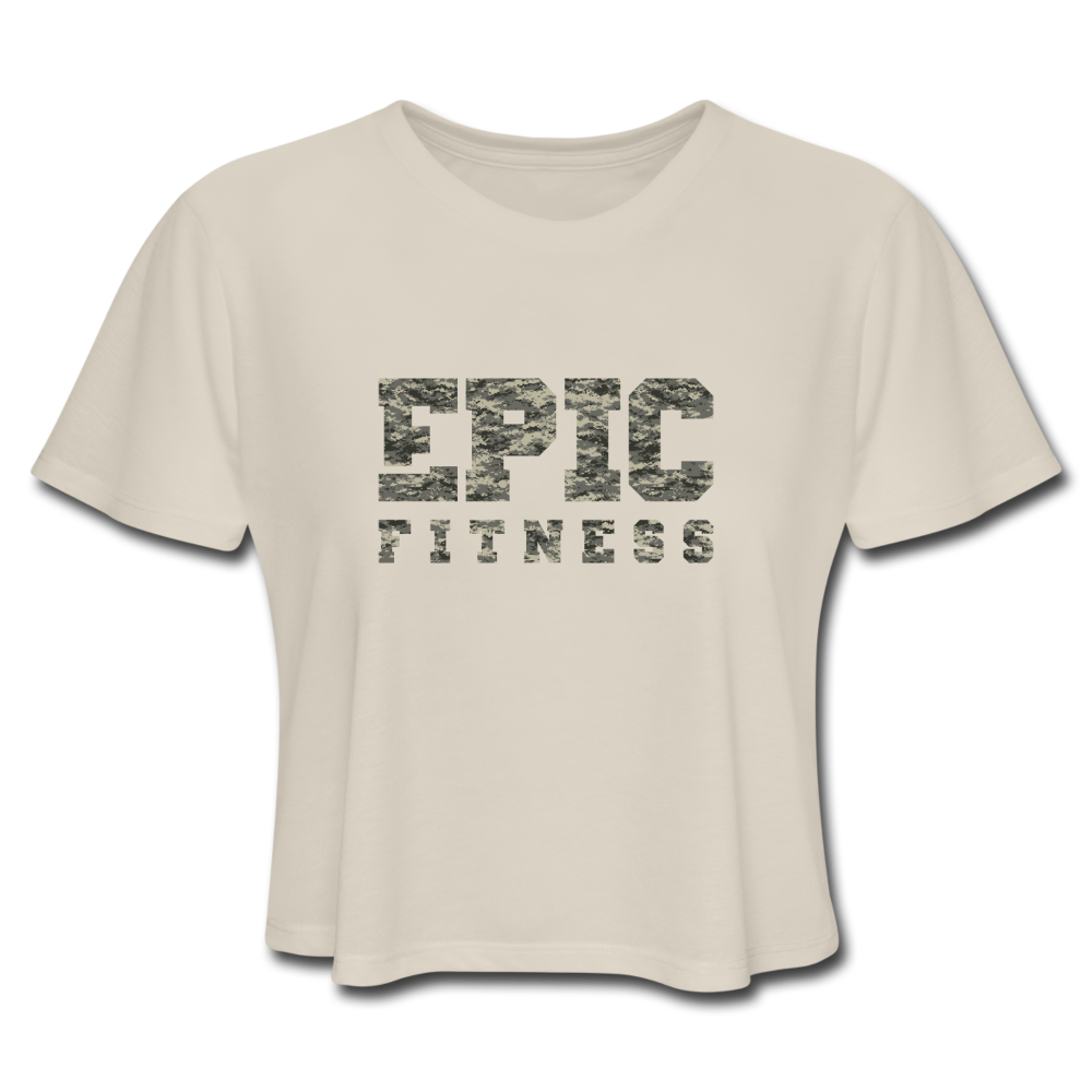 Epic Fitness Digi Cloak Cropped Tee - dust
