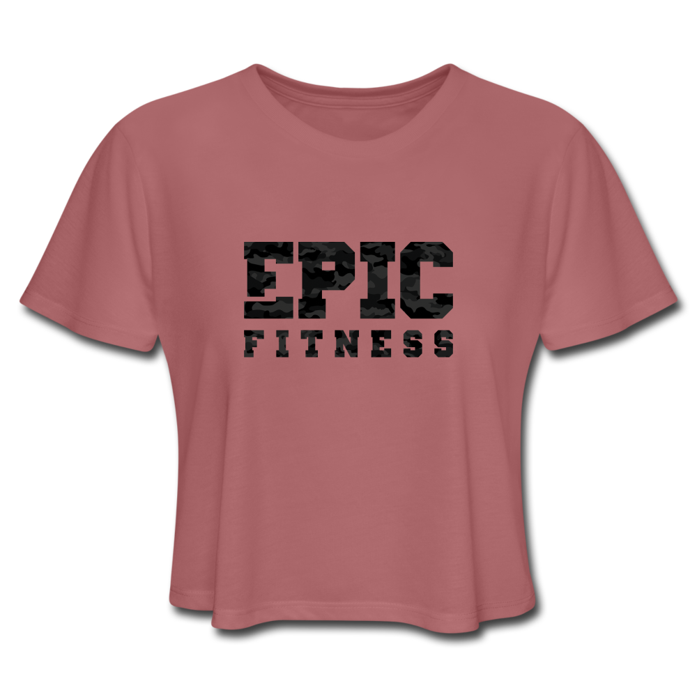 
                  
                    Epic Fitness Cloak Black-Out Cropped Tee - mauve
                  
                
