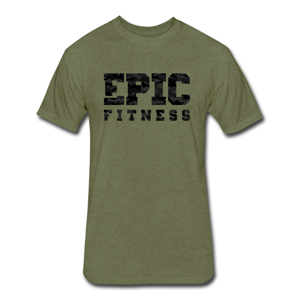Epic Fitness Men's Cloak Black-Out T-Shirt - heather military green